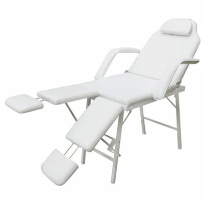 VidaXL Fauteuil pour traitement facial Similicuir 185x78x76 cm Blanc 1 VidaXL Fauteuil pour traitement facial Similicuir 185x78x76 cm Blanc