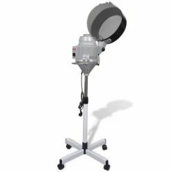 VidaXL Appareil à vapeur à cheveux de salon avec base roulante