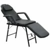 VidaXL Fauteuil de massage pour traitement facial Simili-cuir Noir