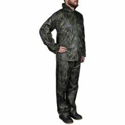 VidaXL Combinaison de pluie avec capuche 2 pcs Hommes Camouflage M