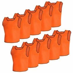 10 pcs Gilet de formation Senior Orange