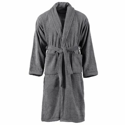 VidaXL Peignoir unisexe Terry 100 % Coton Anthracite S 1 VidaXL Peignoir unisexe Terry 100 % Coton Anthracite S