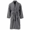 VidaXL Peignoir unisexe Terry 100 % Coton Anthracite L