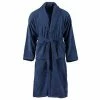 VidaXL Peignoir unisexe Terry 100 % Coton Bleu marine M