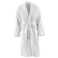 VidaXL Peignoir unisexe Terry 100 % Coton Blanc S
