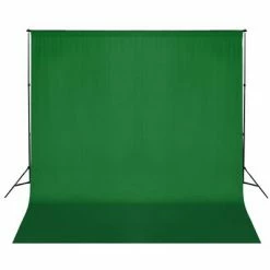 VidaXL Système de support de toile de fond 600 x 300 cm Vert