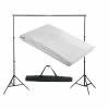 VidaXL Système de support de toile de fond 300 x 300 cm Blanc