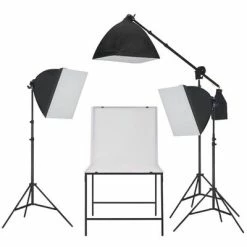 VidaXL Kit de studio de photo avec table de prise de photos