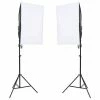 VidaXL Lampes de studio professionnelles 2 pcs 40x60 cm