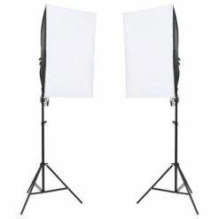 VidaXL Lampes de studio professionnelles 2 pcs 40x60 cm