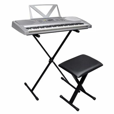 Clavier à touche électrique+support ajustable de clavier et tabouret 1 Clavier à touche électrique+support ajustable de clavier et tabouret