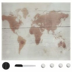 VidaXL Tableau noir magnétique mural Verre 40x40 cm