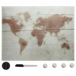 VidaXL Tableau noir magnétique mural Verre 80x60 cm