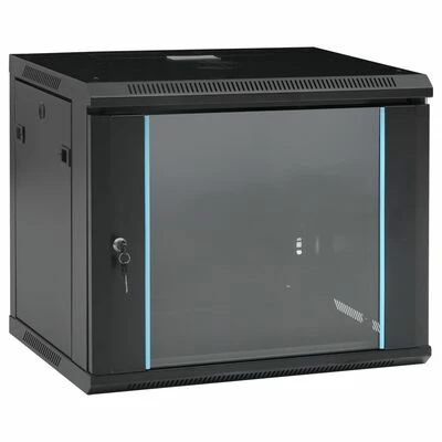 VidaXL Coffret de réseau mural 9U 19" IP20 600x450x510 mm 1 VidaXL Coffret de réseau mural 9U 19" IP20 600x450x510 mm