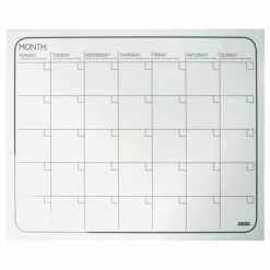 DESQ Calendrier mensuel magnétique sans cadre 40x50 cm Blanc