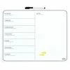 DESQ Panneau de notes hebdomadaire magnétique sans cadre 40x50cm Blanc