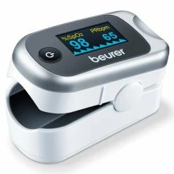 Beurer Oxymètre de pouls PO 40 Blanc et gris