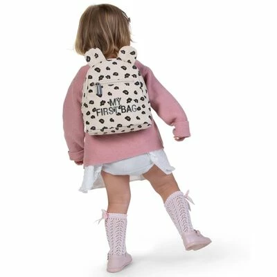 CHILDHOME Sac à dos pour enfants My First Bag Toile Léopard 2 CHILDHOME Sac à dos pour enfants My First Bag Toile Léopard – Image 2