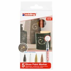 Edding Marqueurs à peinture brillante 5 pcs Multicolore 780