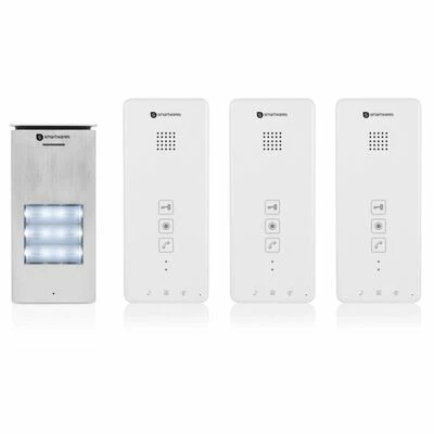 Smartwares Système d'interphone audio 3 appartements 20,5x8,6x2,1 cm 1 Smartwares Système d'interphone audio 3 appartements 20,5x8,6x2,1 cm