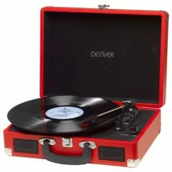 Denver Electronics Tourne-disque à USB Rouge