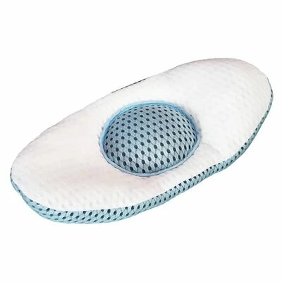 Konbanwa Coussin de soutien du dos Bleu et blanc 1 Konbanwa Coussin de soutien du dos Bleu et blanc