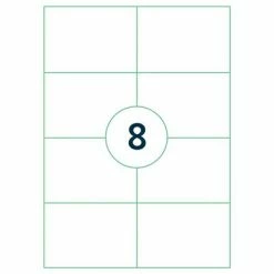 Rillprint Étiquettes autocollantes 105x74 mm 500 feuilles Blanc