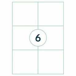 Rillprint Étiquettes autocollantes 105x99 mm 500 feuilles Blanc