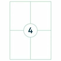 Rillprint Étiquettes autocollantes 105x148 mm 500 feuilles Blanc