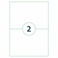 Rillprint Étiquettes autocollantes 210x148 mm 500 feuilles Blanc