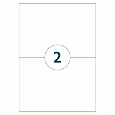 Rillprint Étiquettes autocollantes 210x148 mm 500 feuilles Blanc 1 Rillprint Étiquettes autocollantes 210x148 mm 500 feuilles Blanc