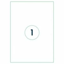 Rillprint Étiquettes autocollantes 210x297 mm 500 feuilles Blanc