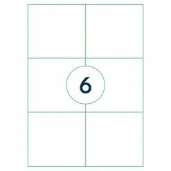 Rillprint Étiquettes autocollantes 105x99 mm 1000 feuilles Blanc