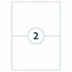 Rillprint Étiquettes autocollantes 210x148 mm 1000 feuilles Blanc