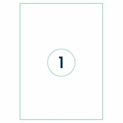 Rillprint Étiquettes autocollantes 210x297 mm 1000 feuilles Blanc 1 Rillprint Étiquettes autocollantes 210x297 mm 1000 feuilles Blanc