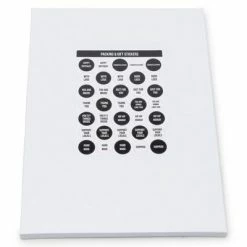 Rillprint Étiquettes autocollantes de cadeaux 10 feuilles x 5 boîtes