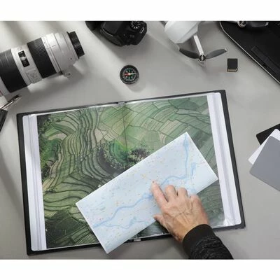 Rillstab Dossier de présentation A4 40 pochettes avec vue de face Noir 2 Rillstab Dossier de présentation A4 40 pochettes avec vue de face Noir – Image 2