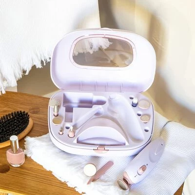 Livoo Ensemble de manucure et pédicure Blanc 2 Livoo Ensemble de manucure et pédicure Blanc – Image 2