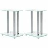 Lot de 2 reposes enceintes en aluminium