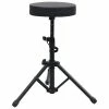 VidaXL Tabouret à tambour réglable Noir Rond