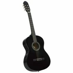 VidaXL Guitare classique pour débutants Noir 4/4 39" Tilleul