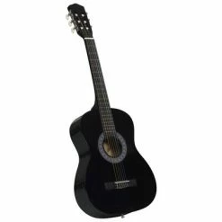 VidaXL Guitare classique de débutants et enfants Noir 3/4 36"