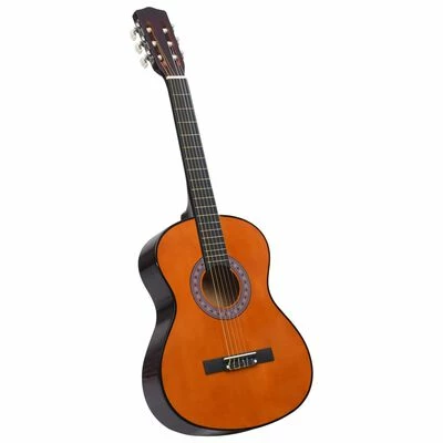 VidaXL Guitare classique de débutants et enfants 3/4 36" Tilleul 1 VidaXL Guitare classique de débutants et enfants 3/4 36" Tilleul
