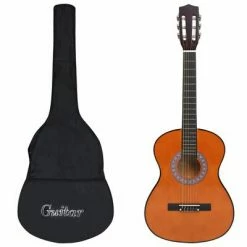 VidaXL Jeu de guitare classique d'enfants et débutants 8 pcs 3/4 36"