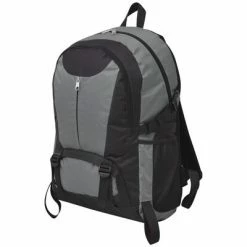 VidaXL Sac à dos de randonnée 40 L noir et gris