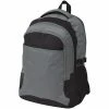 VidaXL Sac à dos d'école 40 L noir et gris