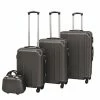 VidaXL Ensemble de valises à roulettes quatre pièces Anthracite