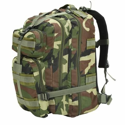 VidaXL Sac à dos en style d'armée 50 L Camouflage 1 VidaXL Sac à dos en style d'armée 50 L Camouflage