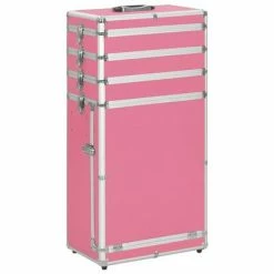 VidaXL Chariot de maquillage Aluminium Rose