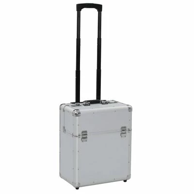 VidaXL Valise de pilote 39 x 47 x 25 cm Argenté Aluminium 1 VidaXL Valise de pilote 39 x 47 x 25 cm Argenté Aluminium